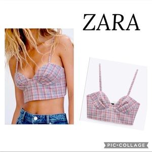 Zara texture crop top